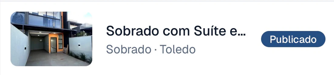Imóvel real publicado no painel da MANEI